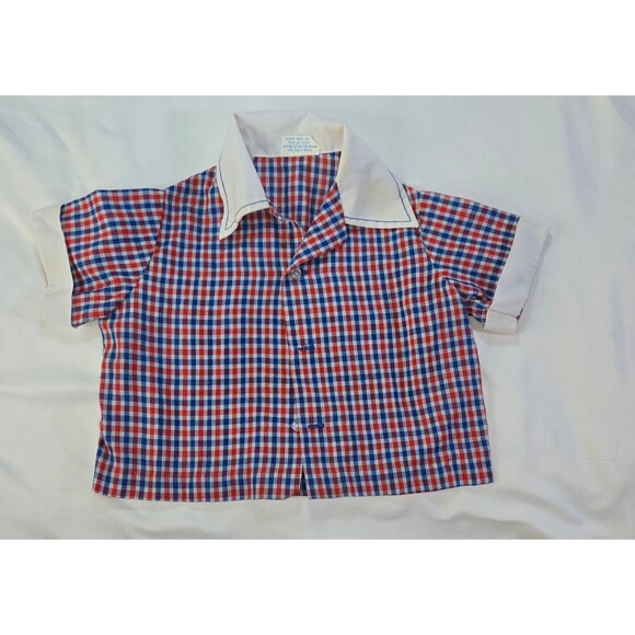 Infant Boy's 9-18 Month Dress Top Lot of 3 Catton Bros Cotton Candy Button Ups - Picture 8 of 16